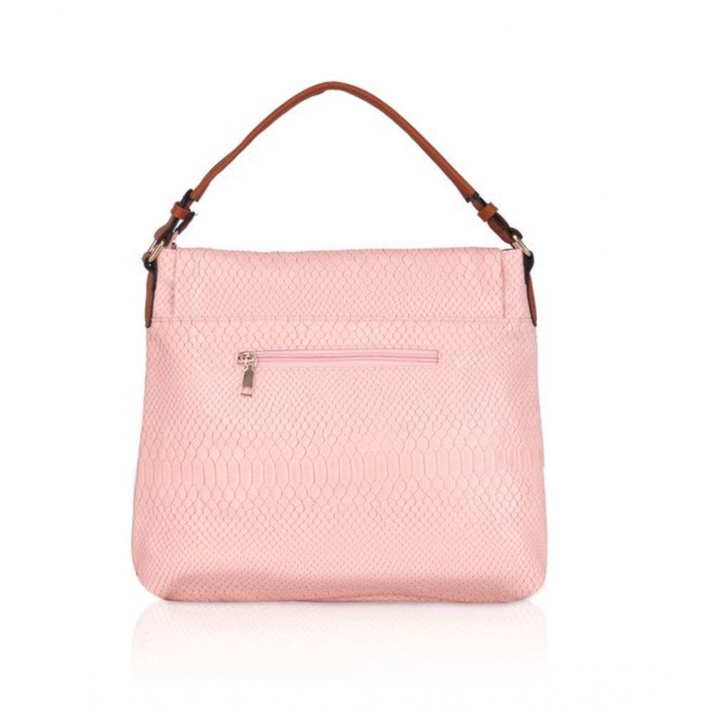 Generic Women's Faux Leather Textured Sling Bag (Pink) - MYLUXURY LANE ENTERPRISE