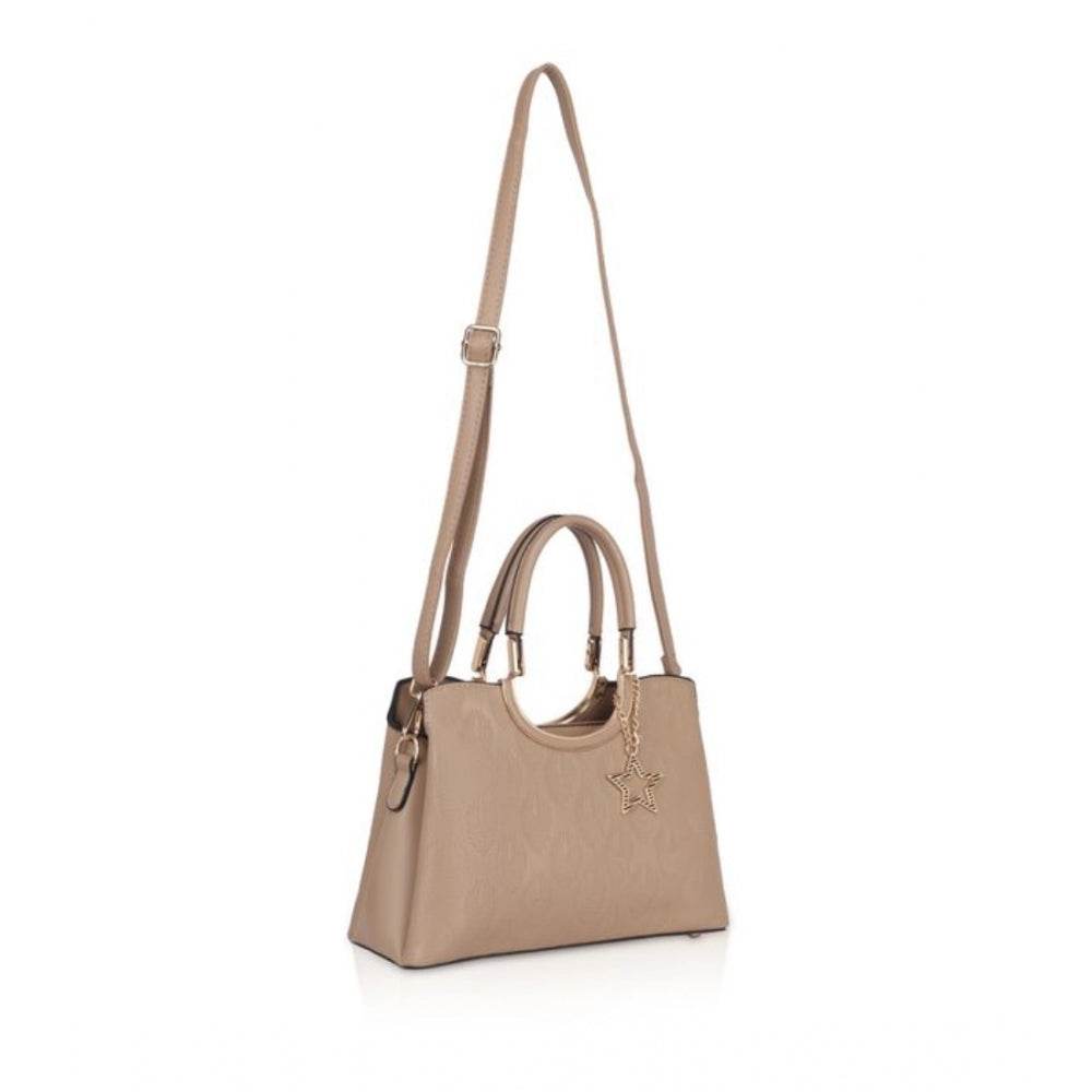 Generic Women's Faux Leather Printed Adjustable Long Belt Handbag (Khaki) - MYLUXURY LANE ENTERPRISE