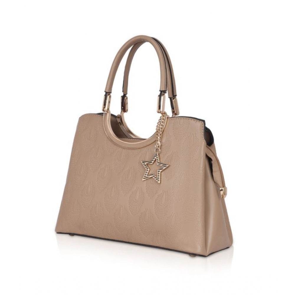 Generic Women's Faux Leather Printed Adjustable Long Belt Handbag (Khaki) - MYLUXURY LANE ENTERPRISE
