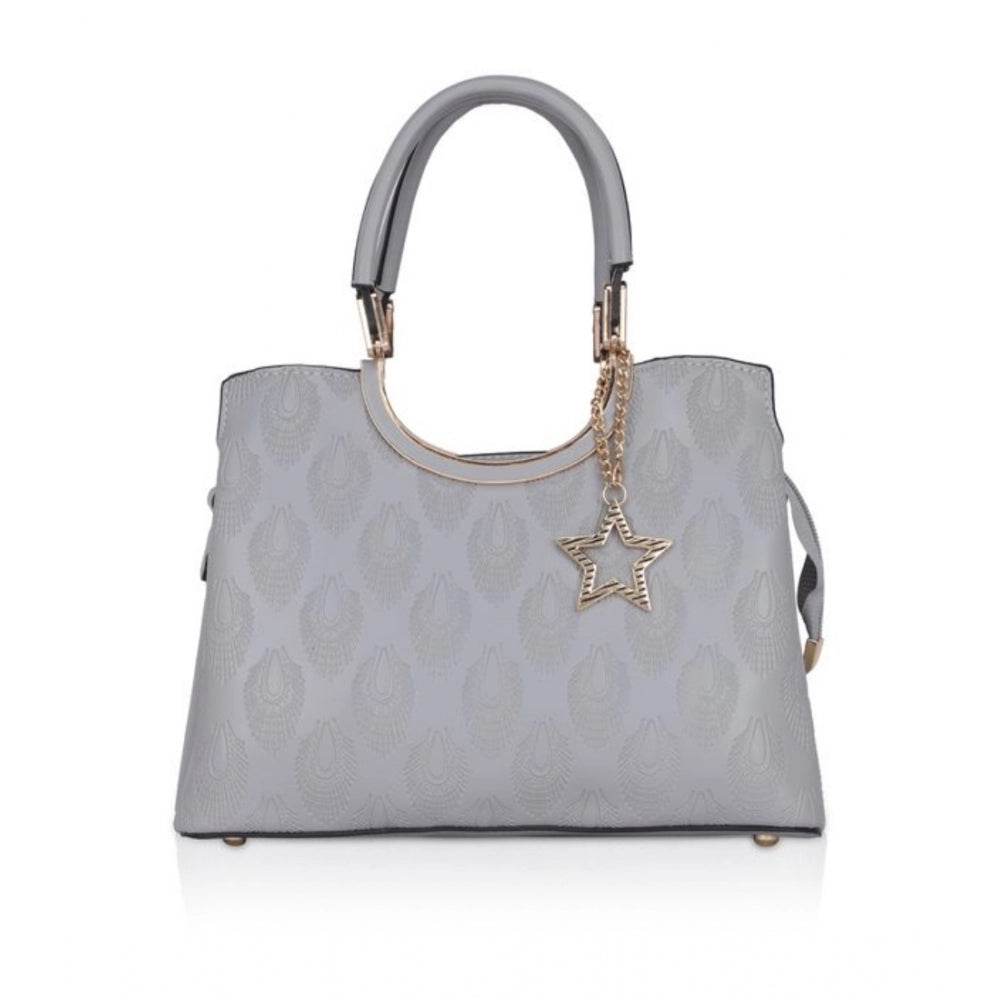 Generic Women's Faux Leather Printed Adjustable Long Belt Handbag (Grey) - MYLUXURY LANE ENTERPRISE
