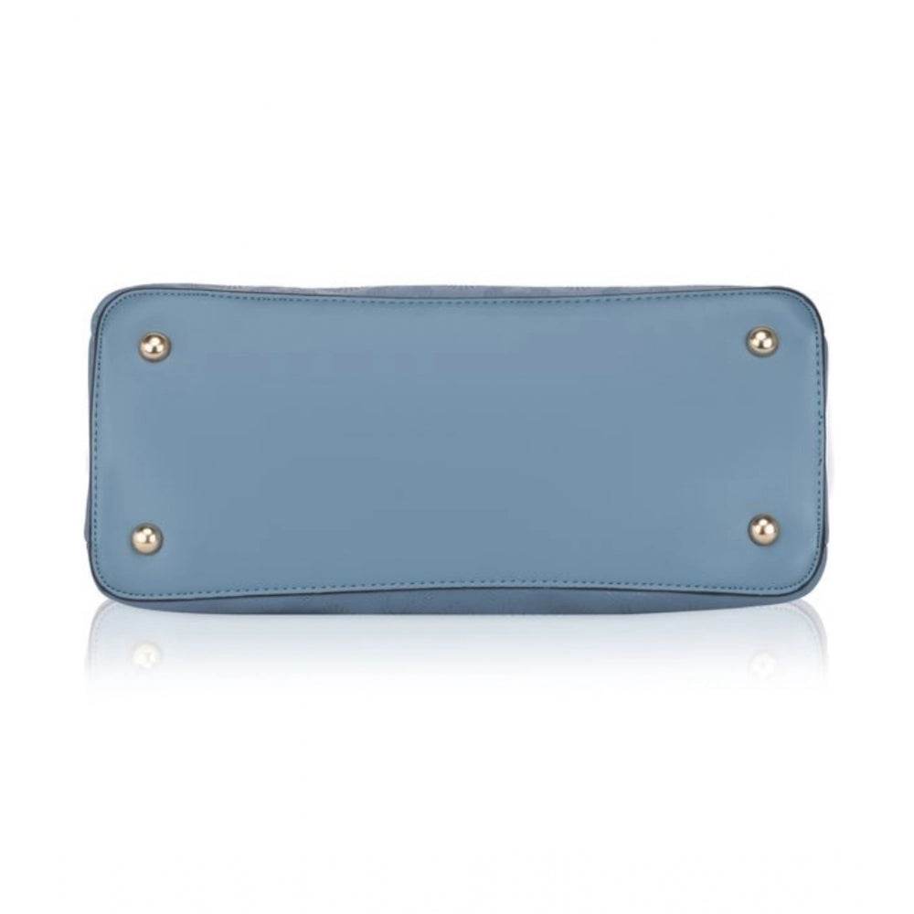 Generic Women's Faux Leather Printed Adjustable Long Belt Handbag (Blue) - MYLUXURY LANE ENTERPRISE