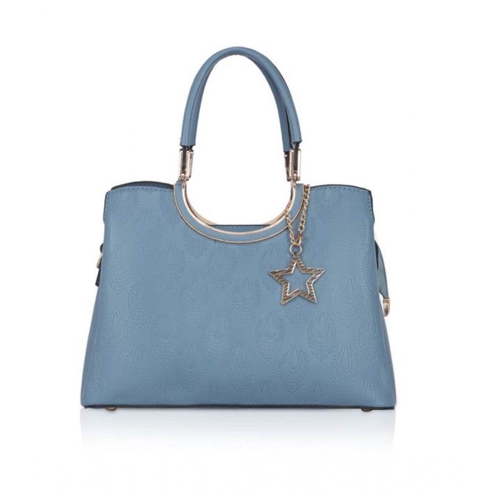 Generic Women's Faux Leather Printed Adjustable Long Belt Handbag (Blue) - MYLUXURY LANE ENTERPRISE