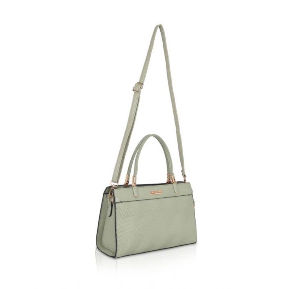 Generic Women's Faux Leather Textured Adjustable Long Belt Handbag (Green) - MYLUXURY LANE ENTERPRISE