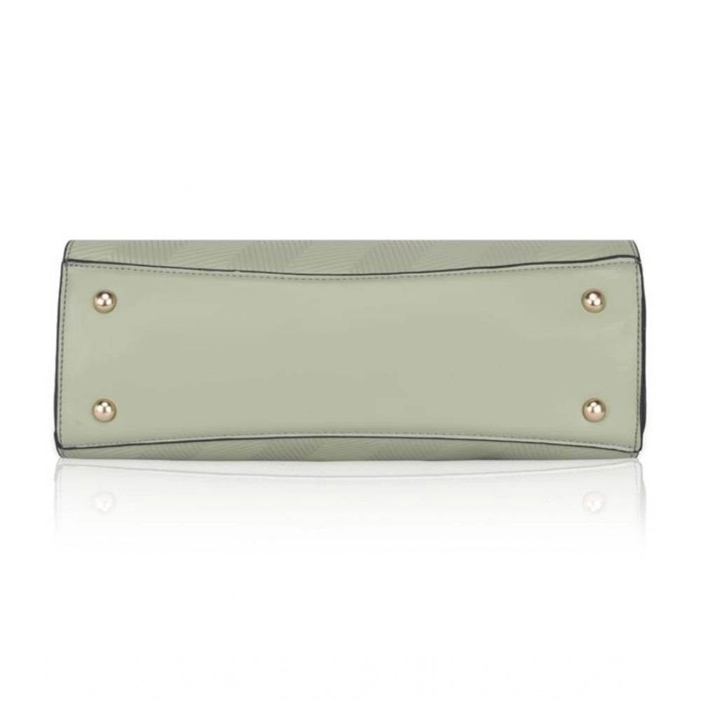 Generic Women's Faux Leather Textured Adjustable Long Belt Handbag (Green) - MYLUXURY LANE ENTERPRISE