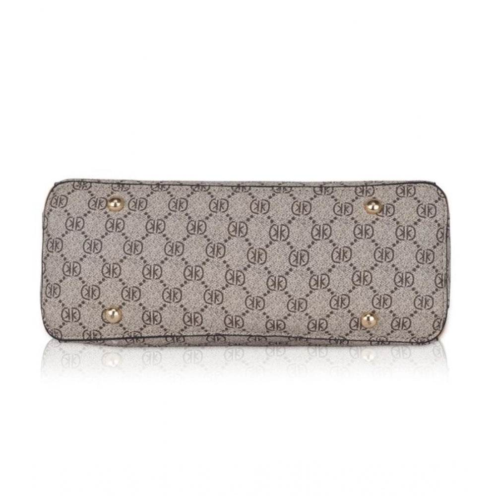 Generic Women's Faux Leather Printed Handbag (Camel) - MYLUXURY LANE ENTERPRISE
