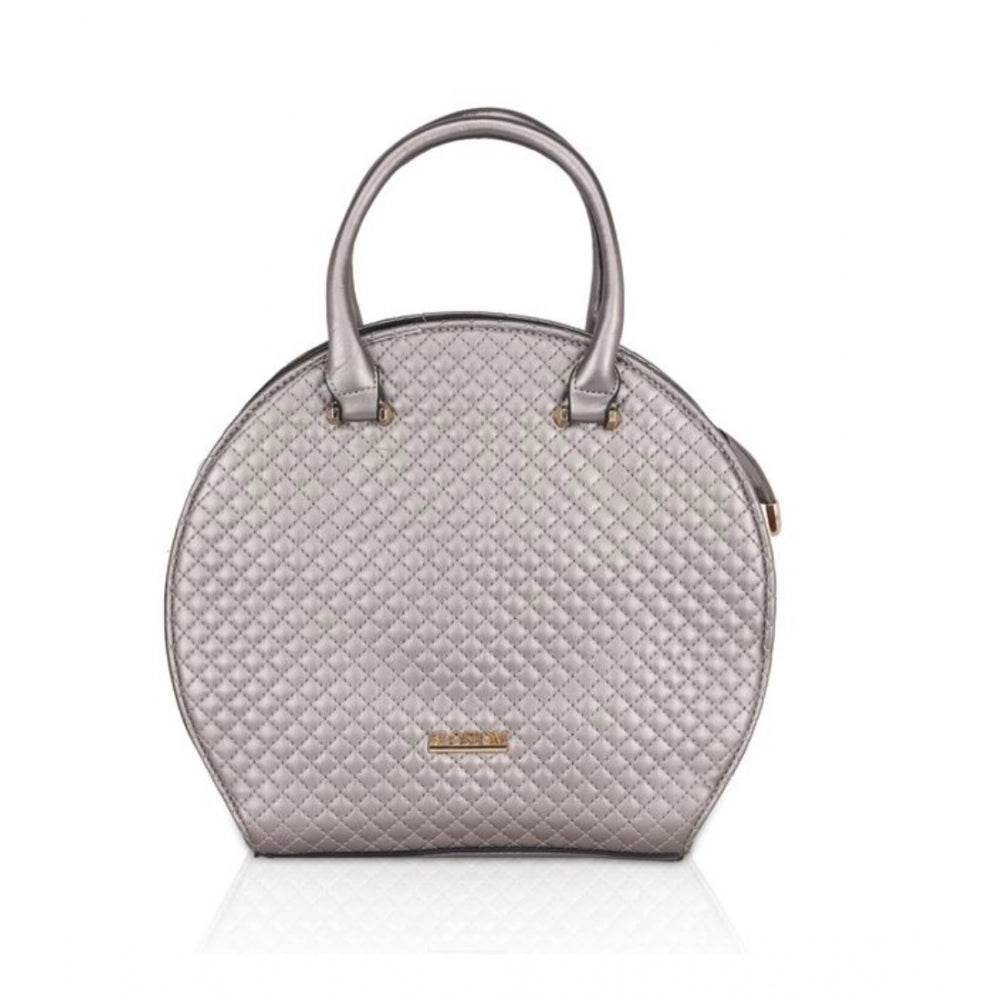Generic Women's Faux Leather Printed Adjustable Long Belt Handbag (Silver Grey) - MYLUXURY LANE ENTERPRISE