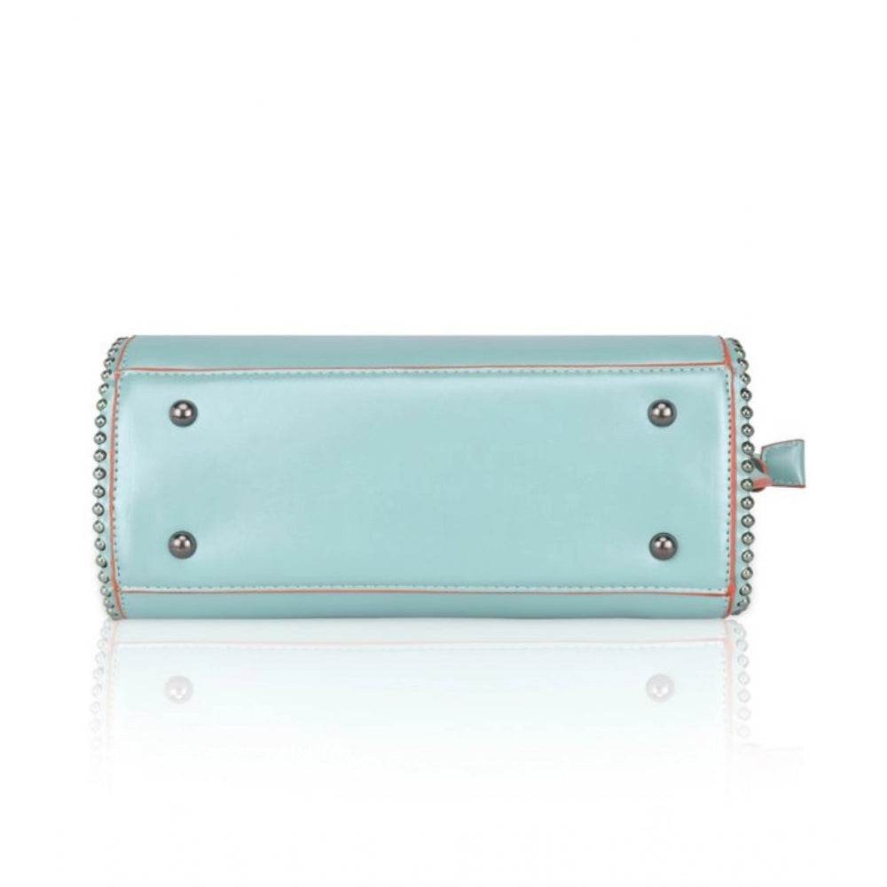 Generic Women's Faux Leather Metal Beads Handbag (Green) - MYLUXURY LANE ENTERPRISE