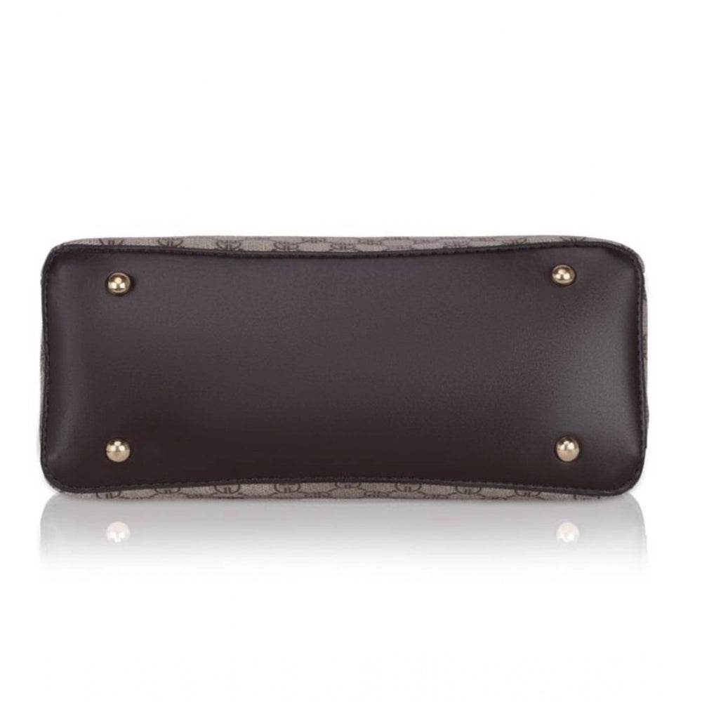 Generic Women's Faux Leather Printed Handbag (Coffee) - MYLUXURY LANE ENTERPRISE