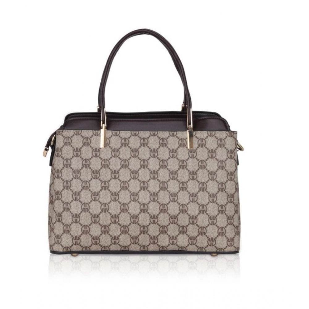 Generic Women's Faux Leather Printed Handbag (Coffee) - MYLUXURY LANE ENTERPRISE
