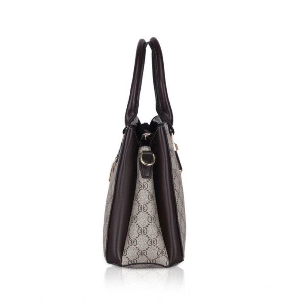 Generic Women's Faux Leather Printed Handbag (Coffee) - MYLUXURY LANE ENTERPRISE