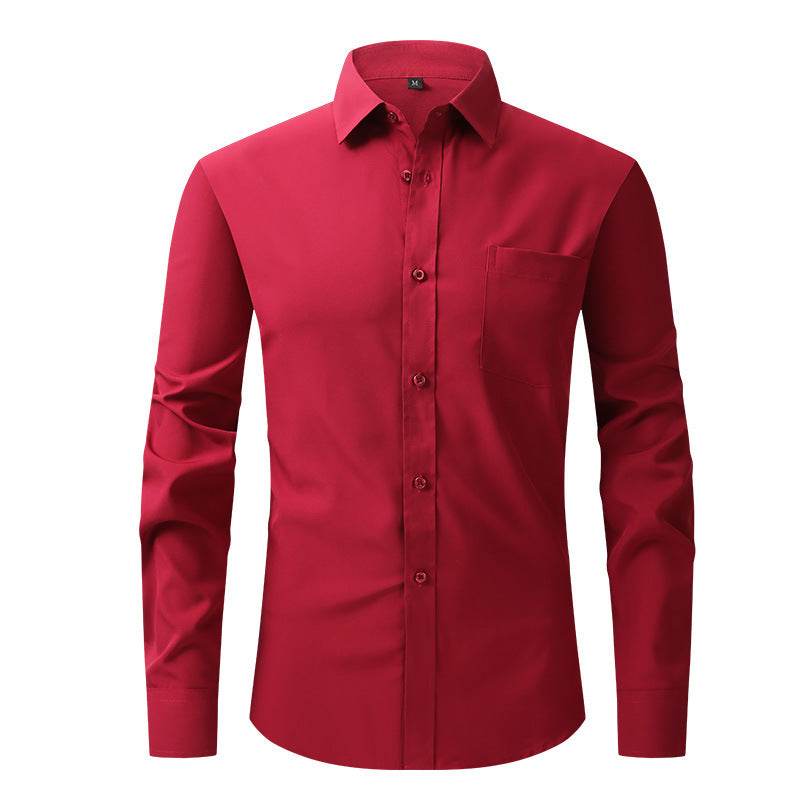 Men's Business Casual Long Sleeve Shirt - MYLUXURY LANE ENTERPRISE