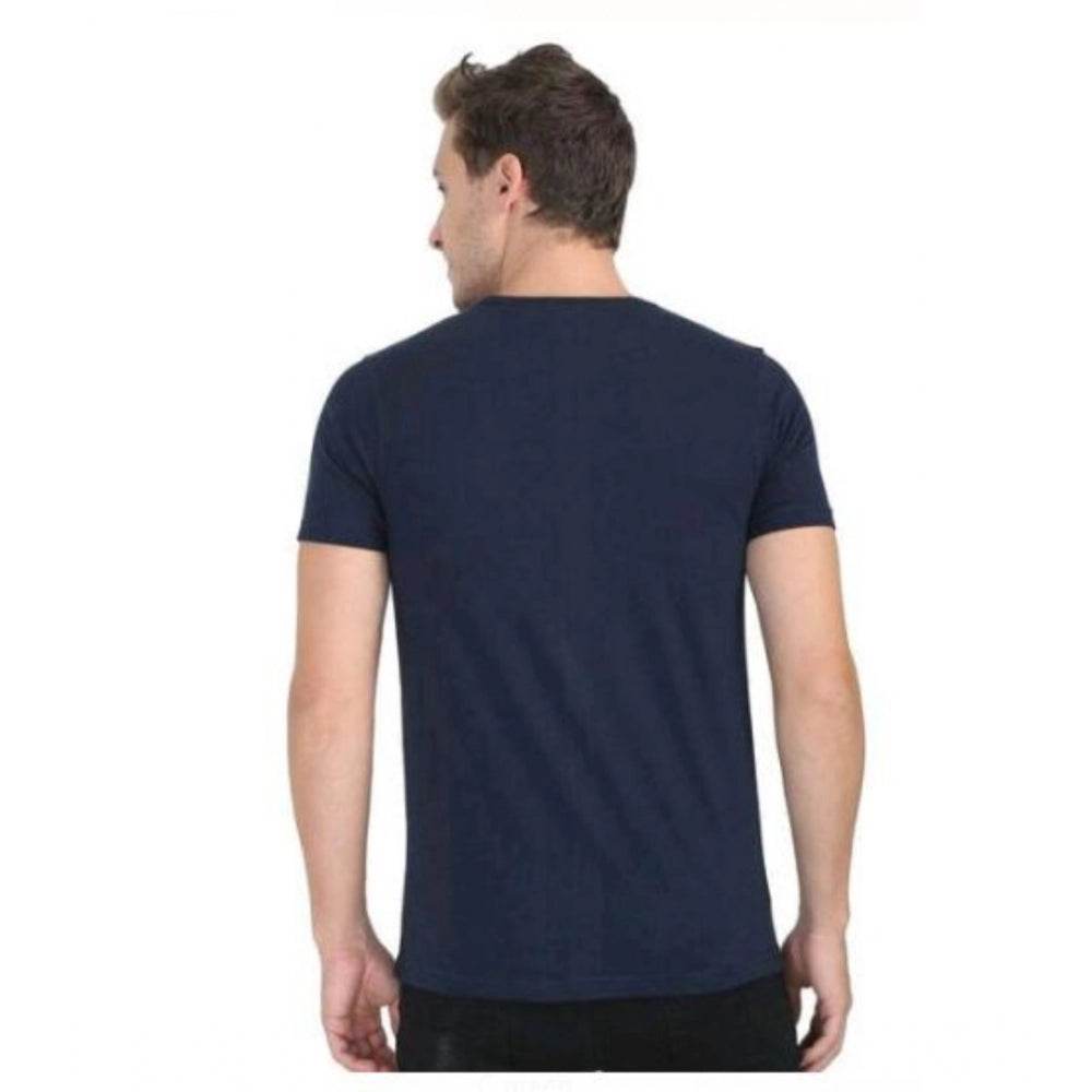 Generic Men's Casual Short Sleeves Cotton Round Neck T-shirt (Black) - MYLUXURY LANE ENTERPRISE