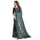 Generic Women's Lycra Solid Saree With Unstitched Blouse (Green, 5.5 Mtr) - MYLUXURY LANE ENTERPRISE