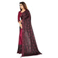 Generic Women's Lycra Solid Saree With Unstitched Blouse (Maroon, 5.5 Mtr) - MYLUXURY LANE ENTERPRISE