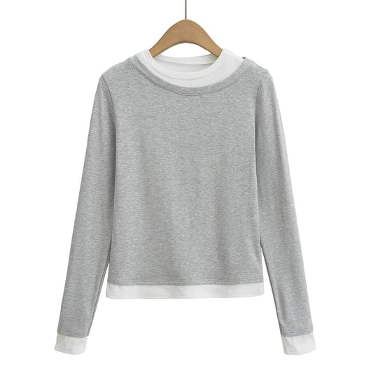 Women's American Casual Slim Fit Long-sleeved T-shirt - MYLUXURY LANE ENTERPRISE