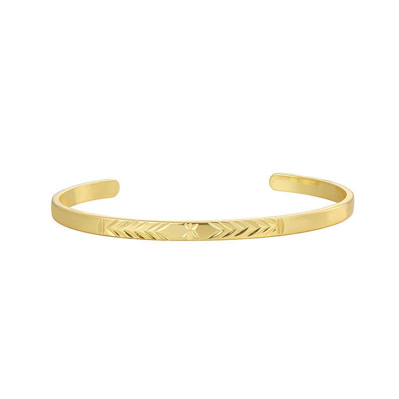 Carven Design Pattern Bracelet Simple Personalized All-match Cold Style - MYLUXURY LANE ENTERPRISE