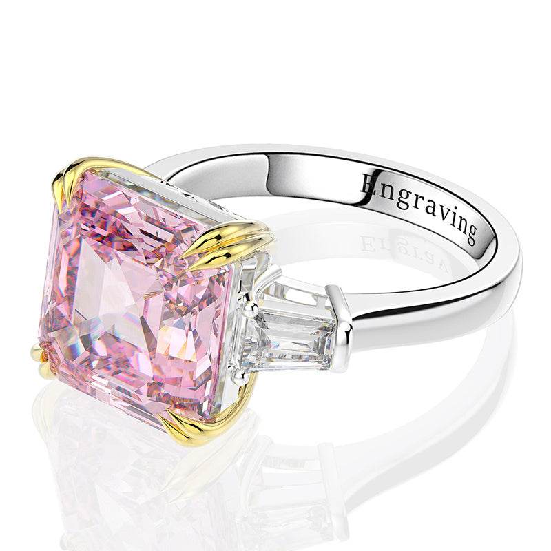 S925 Silver European And American Luxury Square Ring - MYLUXURY LANE ENTERPRISE