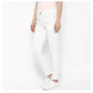 Generic Women's Denim Solid Buttoned Jeans (White) - MYLUXURY LANE ENTERPRISE