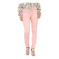 Generic Women's Denim Solid Buttoned Jeans (Pink) - MYLUXURY LANE ENTERPRISE