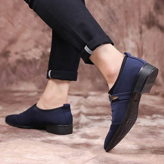 Pointed men's leather shoes - MYLUXURY LANE ENTERPRISE