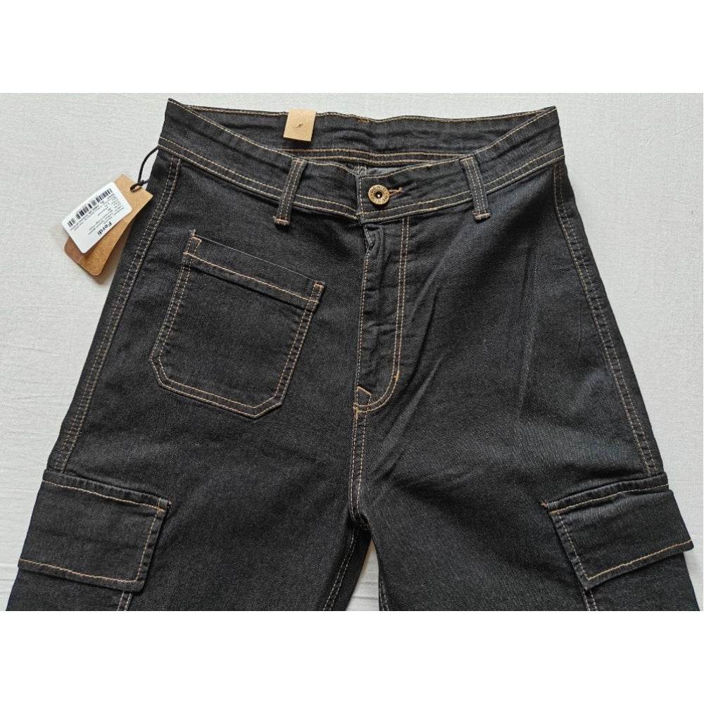 Generic Women's Cotton Blended Solid Cargo Straight Fit (Black) - MYLUXURY LANE ENTERPRISE