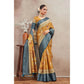 Generic Women's Crepe Silk Printed Saree With Unstitched Blouse 5.5Mtr (Mustard) - MYLUXURY LANE ENTERPRISE