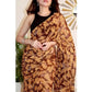 Generic Women's Georgette Printed Saree With Unstitched Blouse 5.5Mtr (Yellow ) - MYLUXURY LANE ENTERPRISE