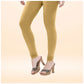 Generic Women's Cotton Blended Solid Churidar leggings (Beige) - MYLUXURY LANE ENTERPRISE