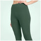 Generic Women's Cotton Blended Solid Ankle legging (Bottle Green) - MYLUXURY LANE ENTERPRISE