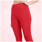Generic Women's Cotton Blended Solid Ankle legging (Red) - MYLUXURY LANE ENTERPRISE