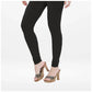 Generic Women's Cotton Blended Solid Churidar leggings (Black) - MYLUXURY LANE ENTERPRISE