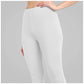 Generic Women's Cotton Blended Solid Ankle legging (White) - MYLUXURY LANE ENTERPRISE