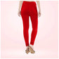 Generic Women's Cotton Blended Solid Churidar leggings (Red) - MYLUXURY LANE ENTERPRISE