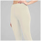 Generic Women's Cotton Blended Solid Ankle legging (Off White) - MYLUXURY LANE ENTERPRISE