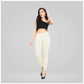 Generic Women's Cotton Blended Solid Ankle legging (Off White) - MYLUXURY LANE ENTERPRISE