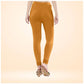 Generic Women's Cotton Blended Solid Churidar leggings (Mustard Yellow) - MYLUXURY LANE ENTERPRISE