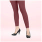 Generic Women's Cotton Blended Solid Ankle legging (Maroon) - MYLUXURY LANE ENTERPRISE