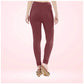 Generic Women's Cotton Blended Solid Churidar leggings (Maroon) - MYLUXURY LANE ENTERPRISE
