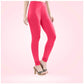 Generic Women's Cotton Blended Solid Churidar leggings (Pink) - MYLUXURY LANE ENTERPRISE