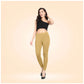 Generic Women's Cotton Blended Solid Ankle legging (Beige) - MYLUXURY LANE ENTERPRISE