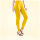 Generic Women's Cotton Blended Solid Churidar leggings (Yellow) - MYLUXURY LANE ENTERPRISE