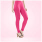 Generic Women's Cotton Blended Solid Churidar leggings (Dark Pink) - MYLUXURY LANE ENTERPRISE