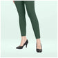 Generic Women's Cotton Blended Solid Ankle legging (Bottle Green) - MYLUXURY LANE ENTERPRISE