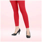 Generic Women's Cotton Blended Solid Ankle legging (Red) - MYLUXURY LANE ENTERPRISE