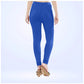 Generic Women's Cotton Blended Solid Churidar leggings (Royal Blue) - MYLUXURY LANE ENTERPRISE
