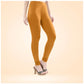 Generic Women's Cotton Blended Solid Churidar leggings (Mustard Yellow) - MYLUXURY LANE ENTERPRISE