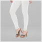 Generic Women's Cotton Blended Solid Churidar leggings (White) - MYLUXURY LANE ENTERPRISE