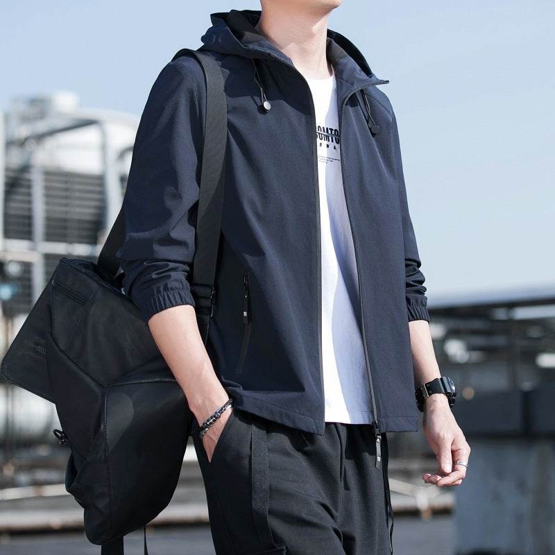 Fall Men's Hooded Jacket Casual Men's Tops Workwear - MYLUXURY LANE ENTERPRISE
