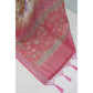 Generic Women's Linen Digital Print Saree With Unstitched Blouse 5.5Mtr (Pink) - MYLUXURY LANE ENTERPRISE
