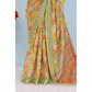 Generic Women's Linen Digital Print Saree With Unstitched Blouse 5.5Mtr (Multicolor) - MYLUXURY LANE ENTERPRISE